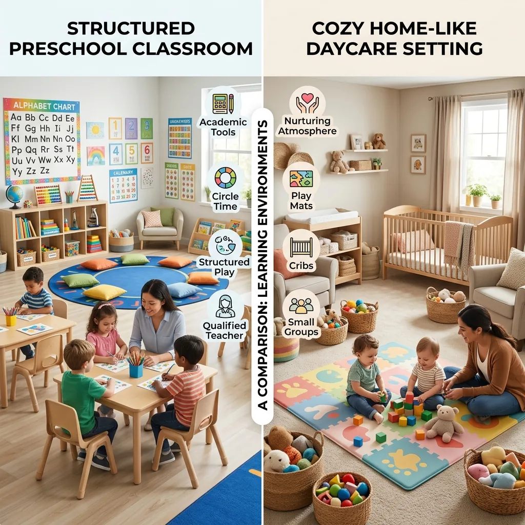 Playschool vs Daycare