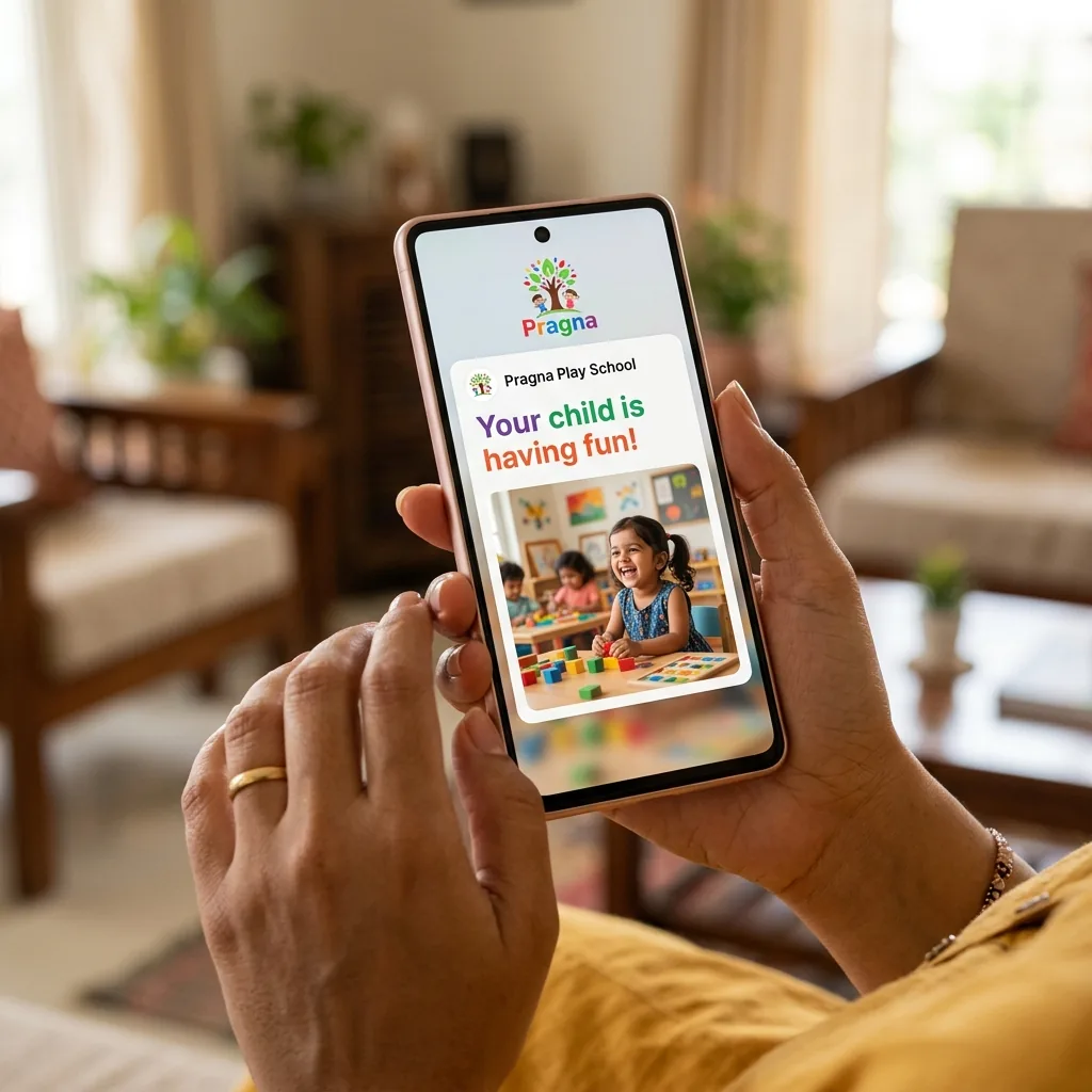 Exclusive Parent App Interface with Child Photo